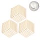 thumbnail image 2 of Posavasos de fieltro suave de 3 piezas, posavasos absorbentes hexagonales, almohadilla de aislamiento térmico de silicona resistente a altas temperaturas, posavasos de té de color sólido, 2 of 8