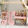 thumbnail image 5 of Wdmiya Makeup Organizer For Vanity, Large Capacity Skincare Organizer Countertop With 2 Drawers, Cosmetic Display Cases Makeup Storage For Bedroom, Bathroom, Ideal Gifts For Women, Pink, 5 of 7