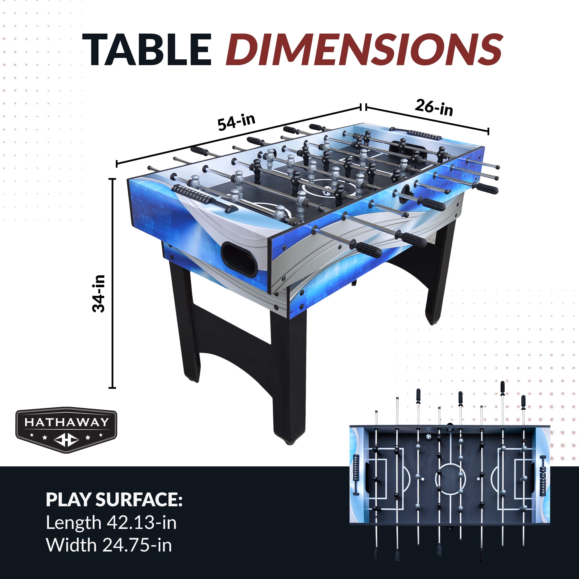 Free Shipping! Hathaway Matrix 7-in-1 Multi-Game Table with