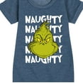 thumbnail image 3 of Dr. Seuss - Naughty Grinch - Toddler And Youth Girls Fleece Dress, 3 of 5