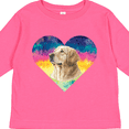 thumbnail image 4 of Inktastic Golden Retriever Dog Retro Girls Long Sleeve Toddler T-Shirt, 4 of 5