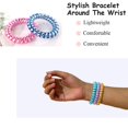 thumbnail image 6 of NOGIS 50Pcs Rotate Hair Ties No Crease Hair Ties No Dammage Bulk Hair Ties Coil Bright Phone Cord Ponytail Holder Coil Scrunchies Plastic Hair Coils For Women Girls (Random Color), 6 of 9