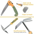 thumbnail image 4 of BN-LINK Garden Tool Set, 9 Piece Stainless Steel Rust-Proof Heavy Duty Gardening Tools with Non-Slip Rubber Handle, Durable Garden Tool Bag, Ideal Gardening Gifts for Women and Men, 4 of 8