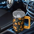 thumbnail image 5 of Halloween Gift 40oz Pumpkin Coffee Travel Tumbler with Handle and Straw Lid – Leak Proof Insulated Cup, 5 of 5