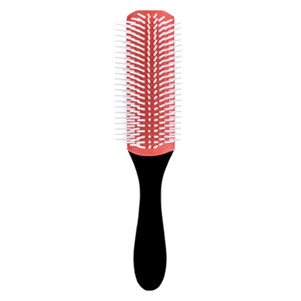 Guardurnaity Peine para el cabello Diseño antiestático con mango Desenredante Cepillo para el cabello de 9 filas Separación Herramienta de peinado Cuidado del cabello negro Guardurnaity CE011932-01B