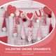 thumbnail image 5 of KAKOWELY 8 adornos colgantes de gnomos de San Valentín hechos a mano, gnomos de peluche suecos., 5 of 5
