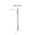 thumbnail image 4 of Bewildely Modelo de lámpara de vía férrea diseño clásico Mini paisaje escalera ligera farolas resistencia al aire libre LED farola de Metal Artesanía Plata (luz blanca) Bewildely HA064495-01, 4 of 6
