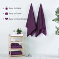 thumbnail image 4 of Martex 2-Pack Bath Sheet Set | 100% Cotton Extra Large 33" x 65" Towels | Dark Purple, 4 of 4