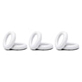 thumbnail image 2 of Kearding 1 par de almohadillas para los oídos Cojín Espuma Cuero Auriculares Orejeras Cubiertas Almohadillas para los oídos Blanco Type1 NO1, 2 of 6