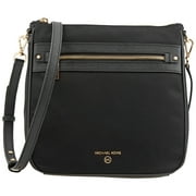 Michael Kors Black Jet Set Large Nylon Gabardine Messenger Bag