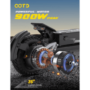 OOTD T10 Electric Scooter 48V 18Ah 900W(peak) Folding EScooter 11 Inch Off Road E Scooter