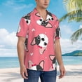 thumbnail image 6 of Cartoon Cute Dog Men's 3d Print Casual Button Down Shirts, Novelty Hawaiian Short Sleeves 2xl, 6 of 8
