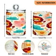 thumbnail image 3 of 4 Pack Cute Lion Sun Cloud Qtip Holder Dispenser Clear Plastic Storage Apothecary Jars for Cotton Swabs Balls Pads Floss, 3 of 7