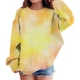 thumbnail image 7 of Mercatoo Childrens Tie Dye Sweatshirts Girls Loose Pullover Long Sleeve Interesting Tops Fall Sweatshirts, 7 of 7