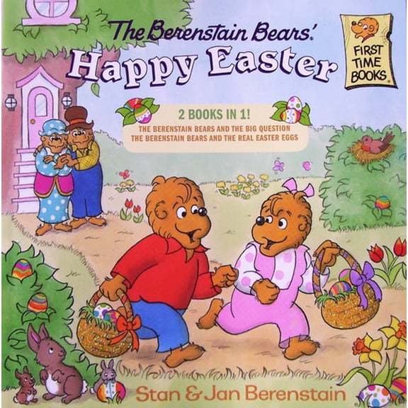Pre-Owned The Berenstain Bears, Happy Easter, 2 Books In 1 - The Berenstain Bears and the Big Question and The Berenstain Bears and the Real Easter Eggs Paperback