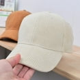 thumbnail image 5 of CoCopeaunts New Baseball Cap for Women and Men Corduroy Baseball Cap Unisex Vintage Baseball Hat Men Outdoor Adjustable Hip Hop Snapback Hat, 5 of 6