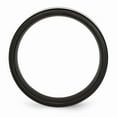 thumbnail image 2 of Titanium Beveled Edge 8mm Black IP-plated Satin and Polished Band Size: 12; for Adults and Teens; for Women and Men, 2 of 6
