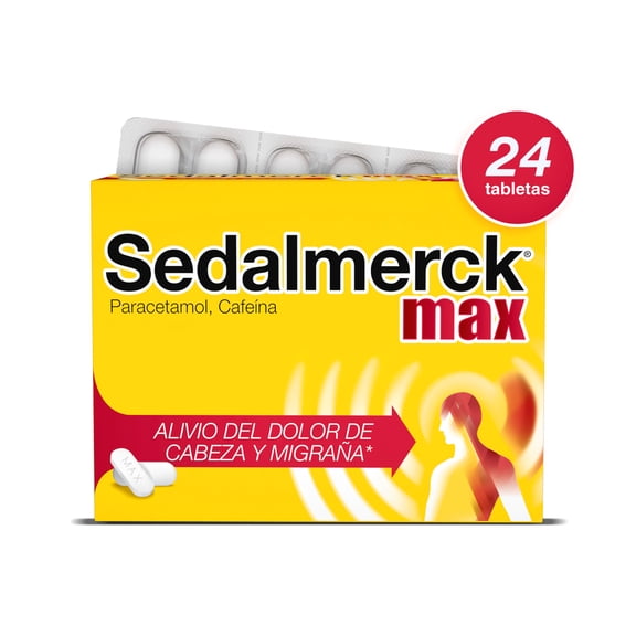 Analgésico Sedalmerck Max con Paracetamol Blister con 24 tabletas
