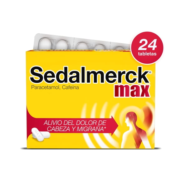 Analgésico Sedalmerck Max con Paracetamol Blister con 24 tabletas