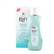 Keri Moisture Rich Shower Bath Oil, Clear, 8 Ounce