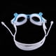 thumbnail image 4 of 1 Par de Gafas de Natación Gafas para Cristal Anti Niebla con Tapones para Niños Protección UV Azul claro, 4 of 8