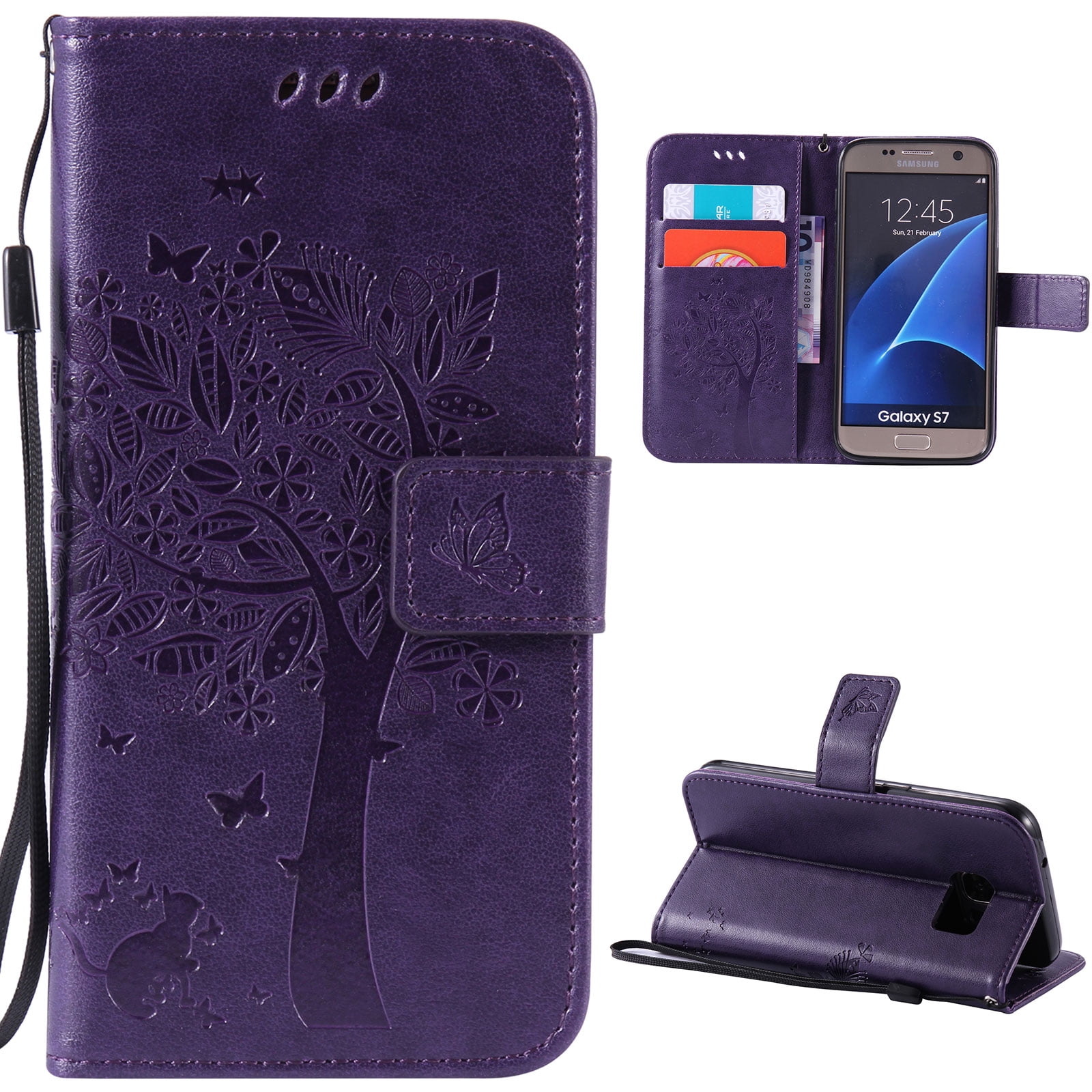 Galaxy S7 Wallet Case, Samsung S7 Phone Case,Allytech Samsung Galaxy S7