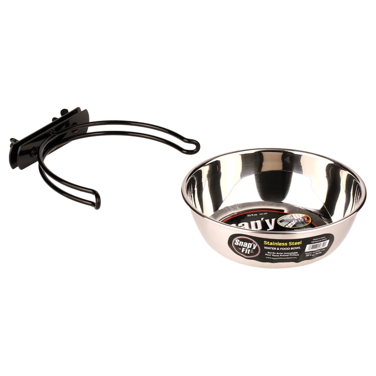 Midwest Snap'y Fit Stainless Steel Crate Bowl, 20 oz photo 4
