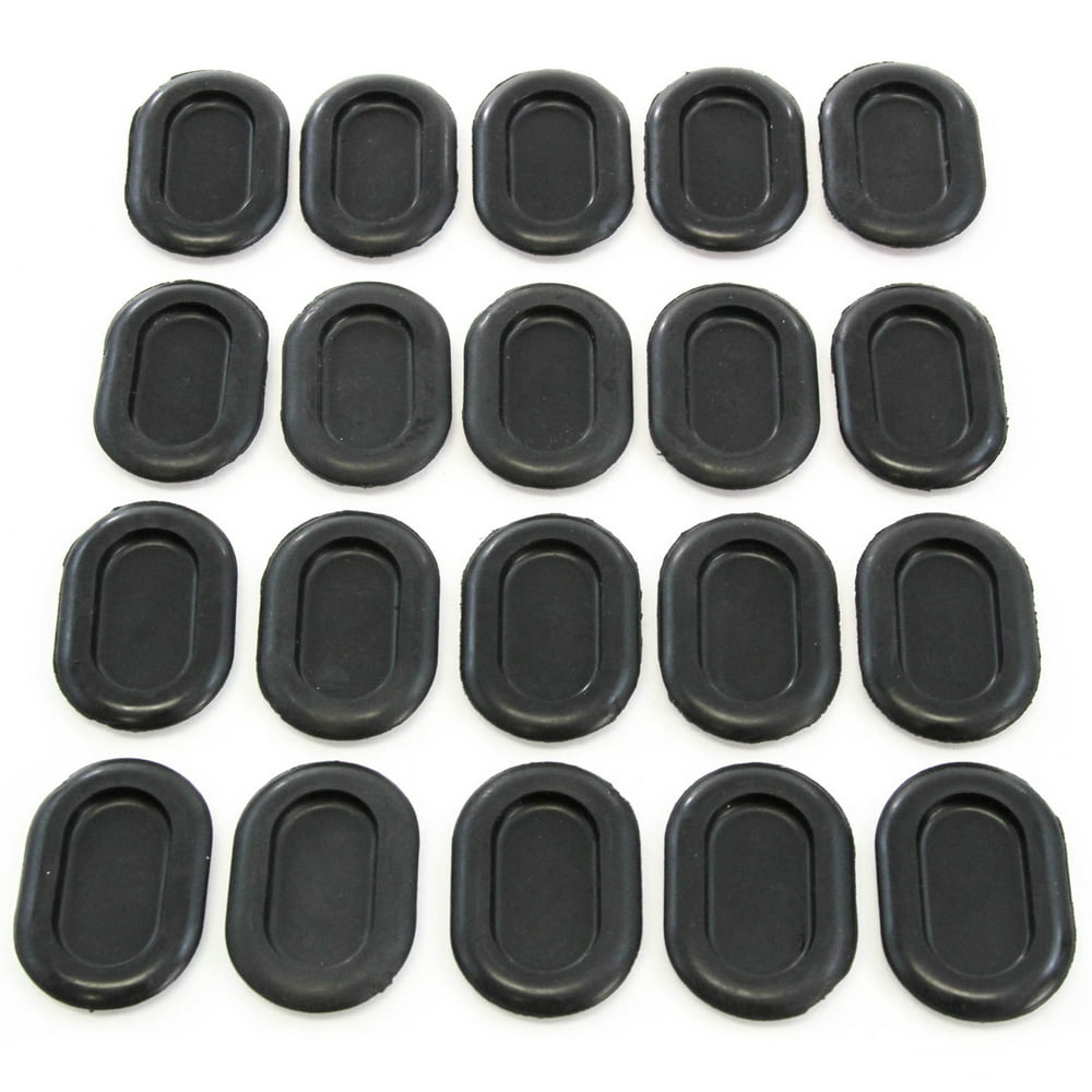 Red Hound Auto 20 Floor Drain Plugs Compatible with Jeep Wrangler TJ 19992006 2 Inches x13/8