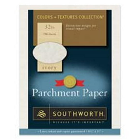 Southworth Company Parchemin Papier- 32 lb- 8-50in.x11in.- 2- Ivoire