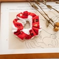 thumbnail image 5 of Fashion Headwear Xmas Gifts Flannel Hair Ring Christmas Hair Rope Snowflake Large Intestine Hair Ring Christmas STYLE 4, 5 of 8
