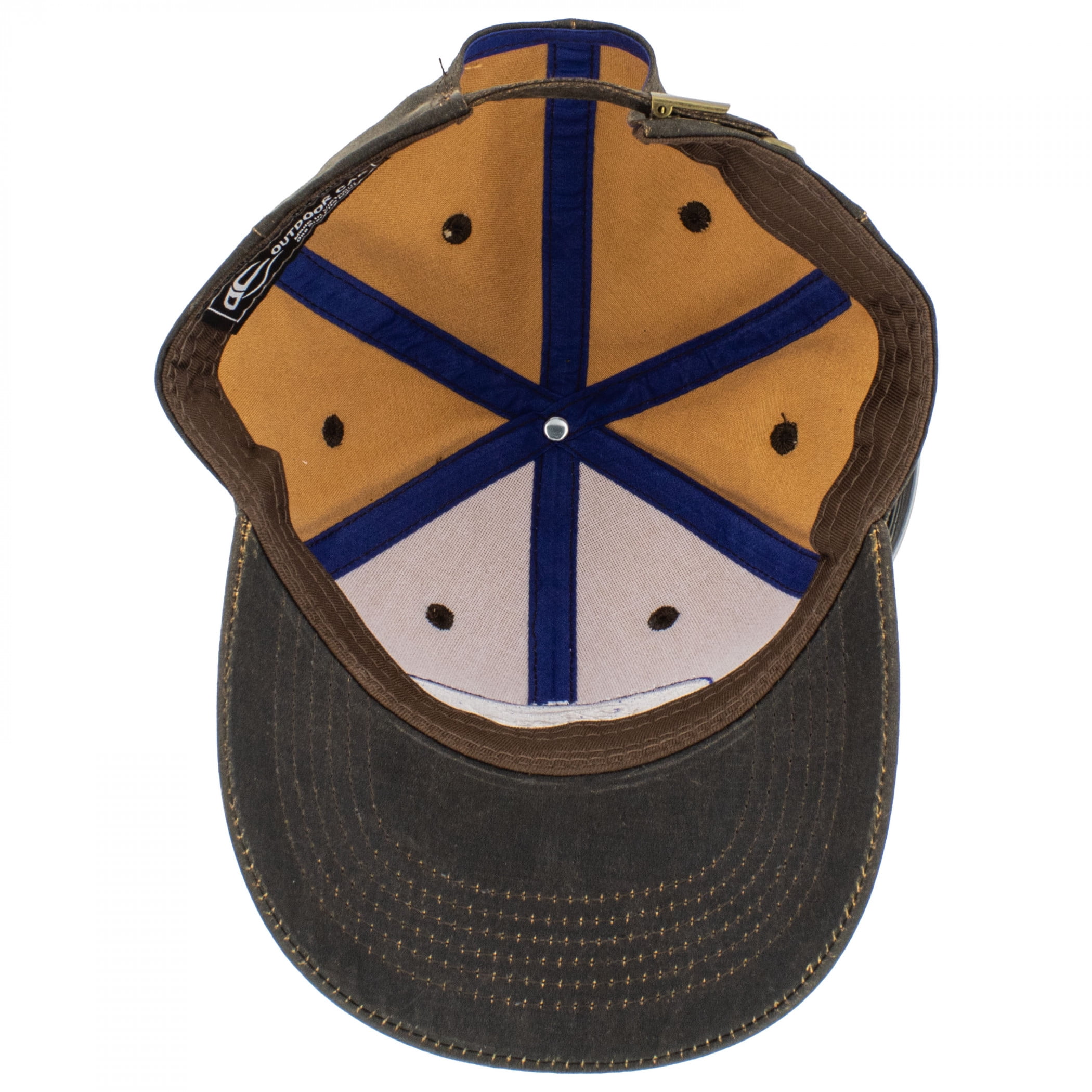 Ford Classic Oval Script Logo Brown Suede Adjustable Curved Bill Hat