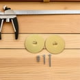 thumbnail image 3 of GOOHOCHY Rectangular Door Knob Cover Plate 1 Set Golden Stainless Steel for Smooth Polished Surface, 3 of 8