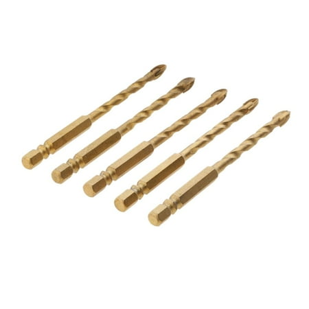 

5pc Carbide Alloy Glass Drill Drills Bit Tool 6 12mm - 6mm