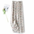 thumbnail image 2 of DeHolifer Pants for Women Cotton Floral Printed Elastic Casual Wide Leg Summer Full Length Pants with Pocket Multicolor Free Size, 2 of 5