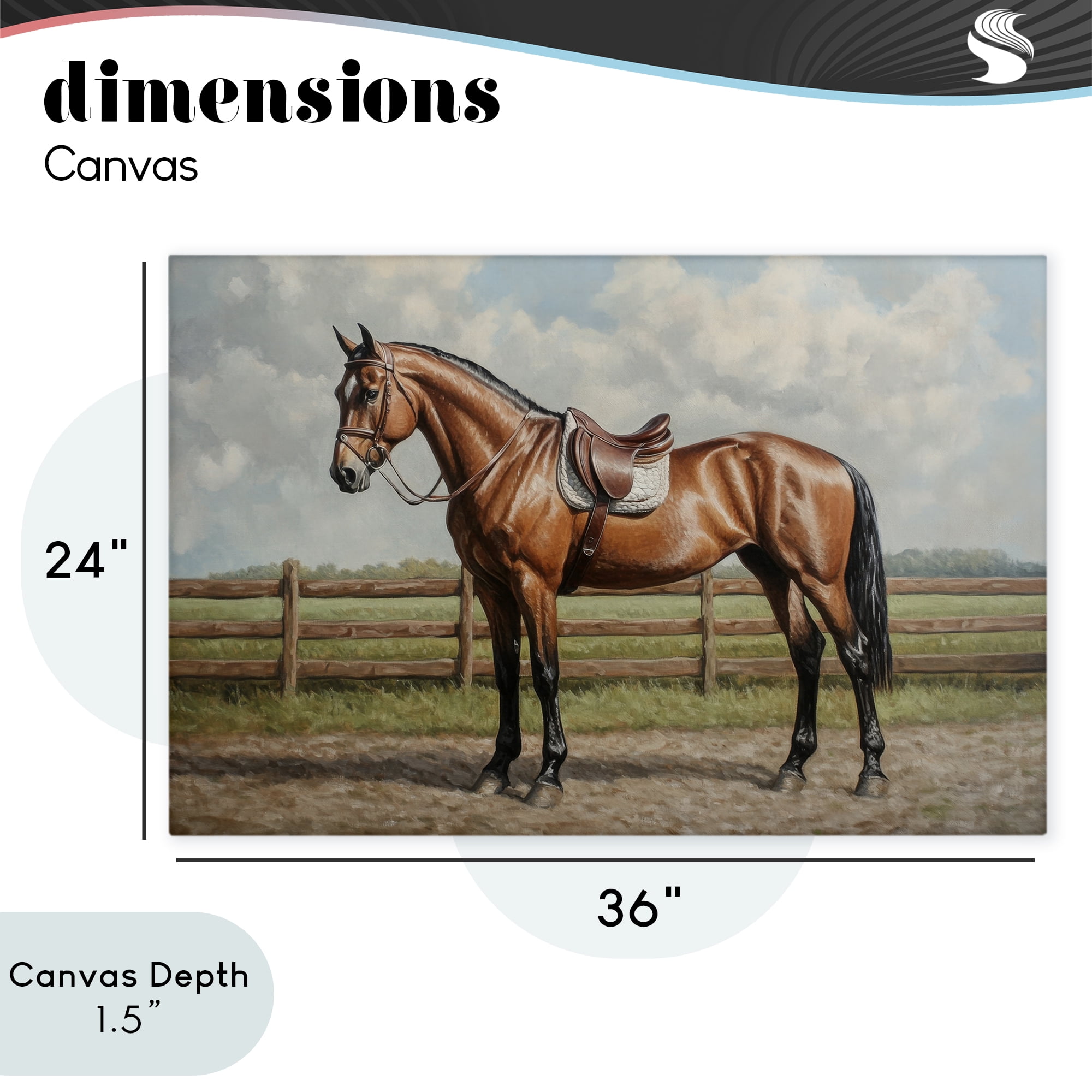 Stupell Industries Sunshine Pony on Farm Path Canvas Wall Art, design by Petal Prints Design