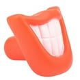 thumbnail image 4 of Funny Pet Dog Puppy Chew Sound Squeaky Giggle Big Smile Lips & Teeth Play Toy Red, 4 of 5