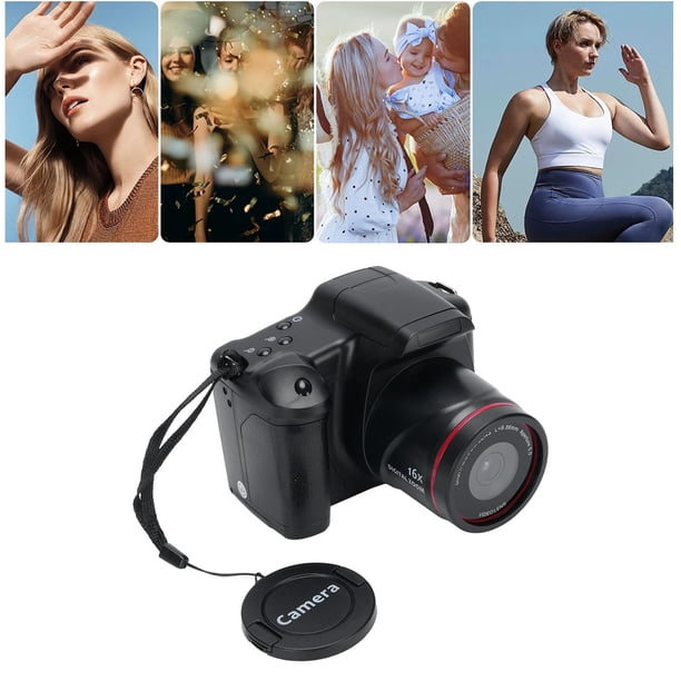 Cámara Digital De Fotografía, Cámara Digital Teleobjetivo Antivibración Modo Selfie Pantalla De 2,4 Pulgadas 1080P HD Para Viajes