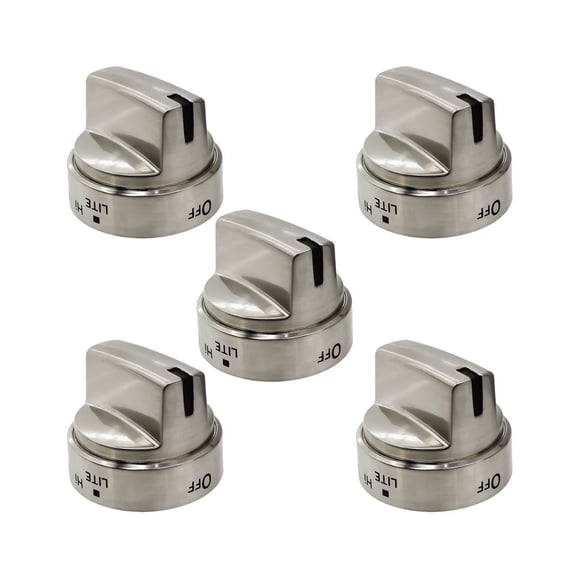 Aniceparthy 5 Pack WB03x24818 Gas Stove Knob Cooktop Replacement For GE,PS11729081 AP5989029 Stove Replacement Knobs,Compatible with ge Stove Knob(Not Universal)