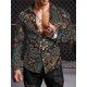 thumbnail image 1 of Camisa de manga larga de estilo étnico personalizada, tendencia de otoño, ropa para hombre, camisa de manga larga con solapa retro para hombre, camisa grande con botones, 1 of 6