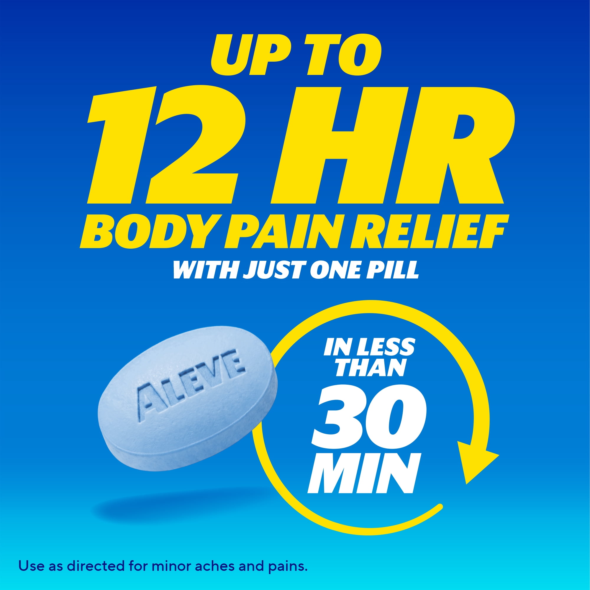 (2 pack) Aleve Pain Relief Tablets Easy Open Arthritis Cap, Naproxen Sodium, 200 Count