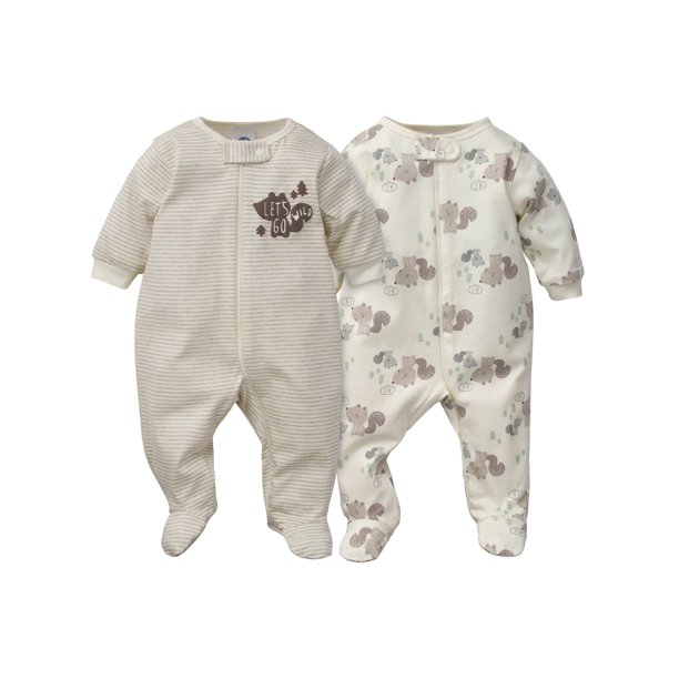 Gerber Gerber® Organic Baby Boys Sleep 'n Plays, 2Pack