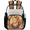 Multicolor 3, variant on Christmas Fawns Clear Backpack for Stadium Events, Deer Snowflakes Transparent Plastic Bag for Games, Security Checks, Festivals, Concerts