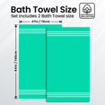 thumbnail image 3 of Juego de 2 toallas de baño Infinitee Xclusives, 100% algodón, color verde, 3 of 7