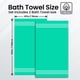 thumbnail image 3 of Juego de 2 toallas de baño Infinitee Xclusives, 100% algodón, color verde, 3 of 7