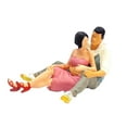 thumbnail image 3 of Figuras de pareja Figuras de resina Coleccionables Multiusos Escena Personas Modelos para rosa sentado, 3 of 9