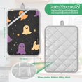 thumbnail image 6 of Yayeee Pot Holders Kitchen Heat Resistant with Pocket 7"x9.8" Cotton Oven Cooking Hot Pads, Black Halloween Ghosts, 6 of 7