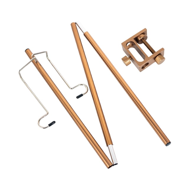 Soporte de luz portátil con estaca Suspensión de lámpara duradera Instalación simple Aleación de aluminio Accs Poste de lámpara Poste para Marrón Macarena Soporte de linterna al aire libre