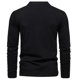 thumbnail image 4 of Blusas y camisas de manga larga con cuello en V para hombre, estilo casual, de color liso, de poliéster y algodón., 4 of 4