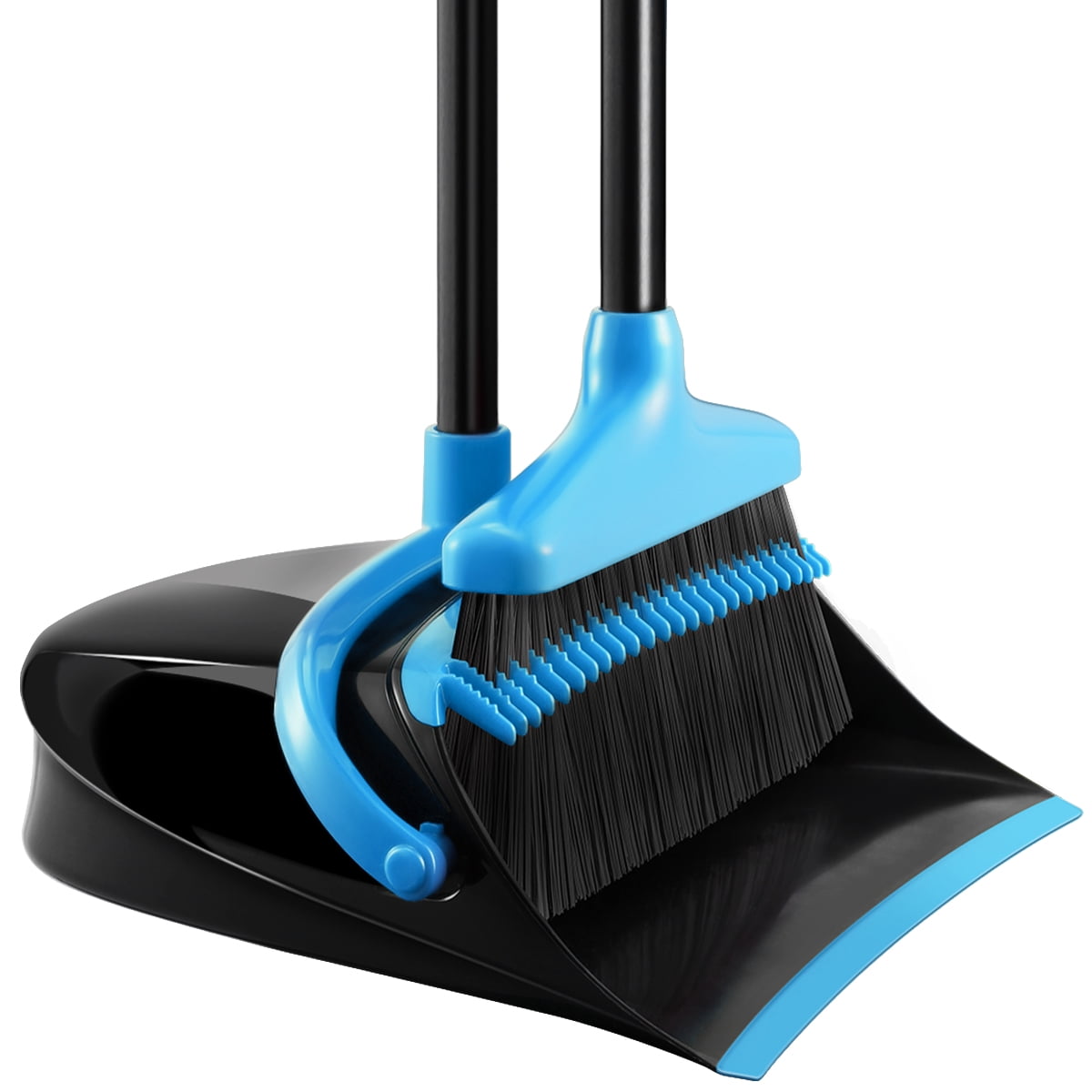 HOMEMAXS Upgraded Broom and Dustpan Set Extendable Broomstick and Dust