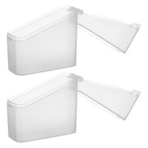 FRCOLOR 2pcs Kitchen Storage Box Fridge Cheese Container Clear Slice Cheese Storage Holder Food Keeping Box Fridge Cheese Box Preservation Box Food Box